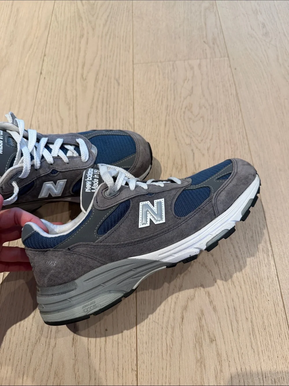 New Balance Unisex Navy and Gray Casual Sneakers